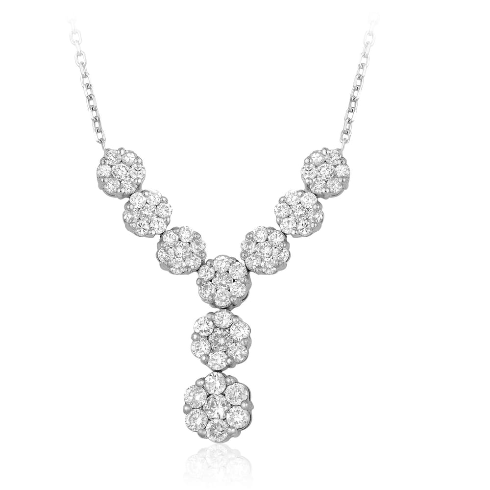 0.97 Karat Pırlanta Coronet Kolye