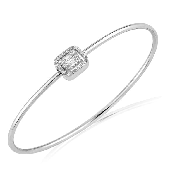 0.25 Karat Pırlanta Baget Bileklik