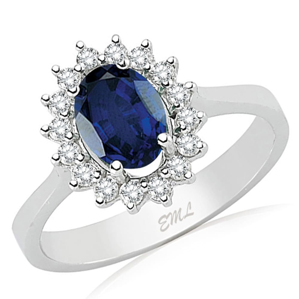 2.19 Karat Pırlanta Safir Yüzük