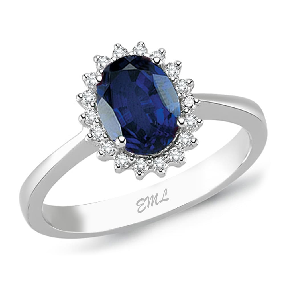 1.84 Karat Pırlanta Safir Yüzük
