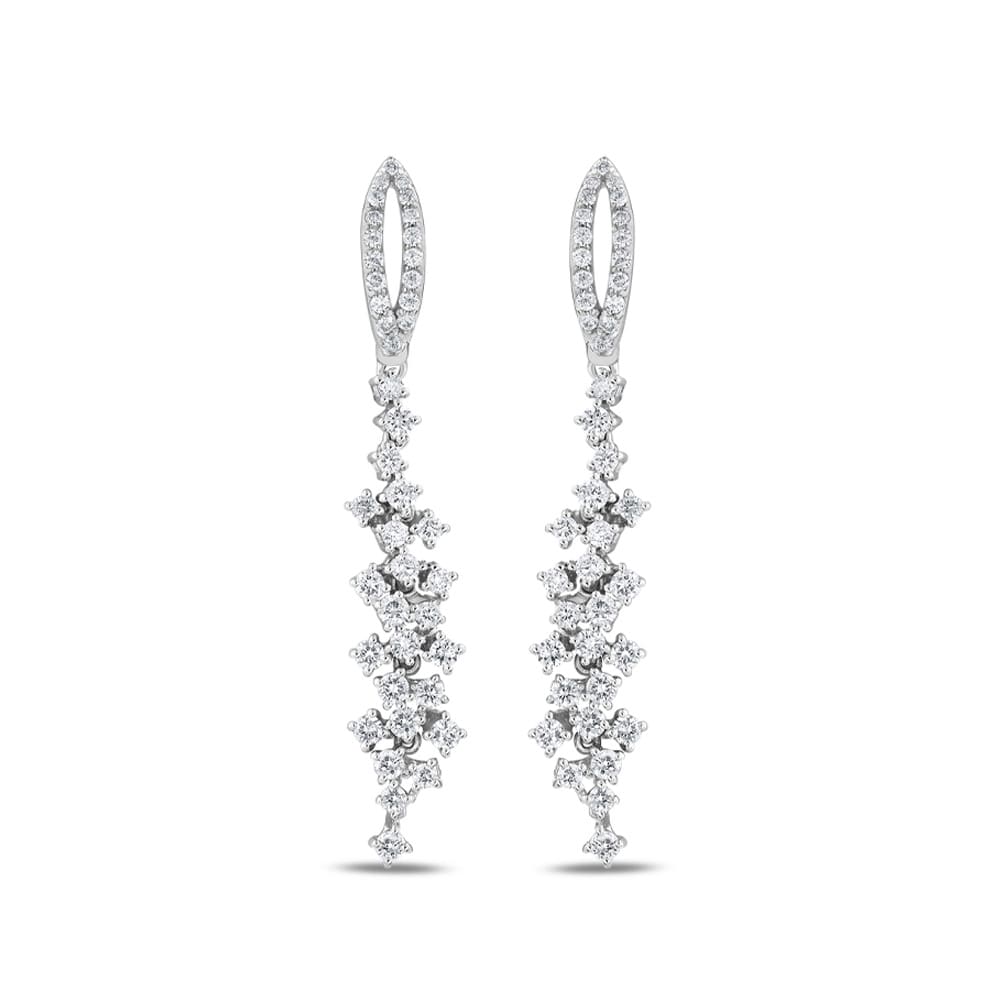 1.39 Karat Pırlanta Fantezi Küpe
