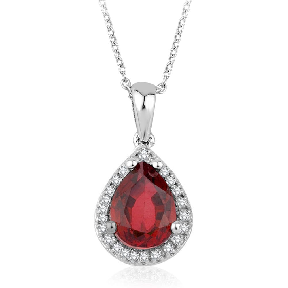 1.93 Karat Pırlanta Yakut Kolye