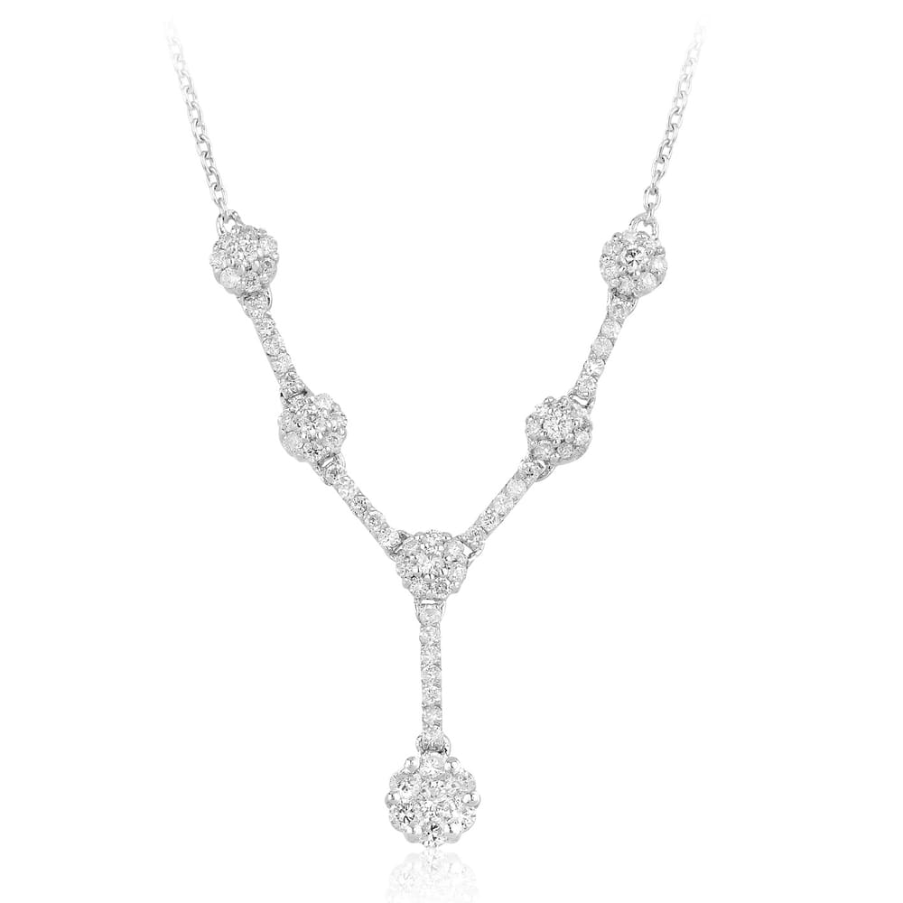 0.63 Karat Pırlanta Coronet Kolye