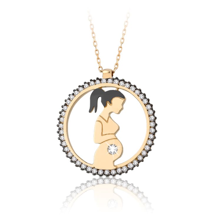 0.30 Karat Pırlanta Anne Kolye