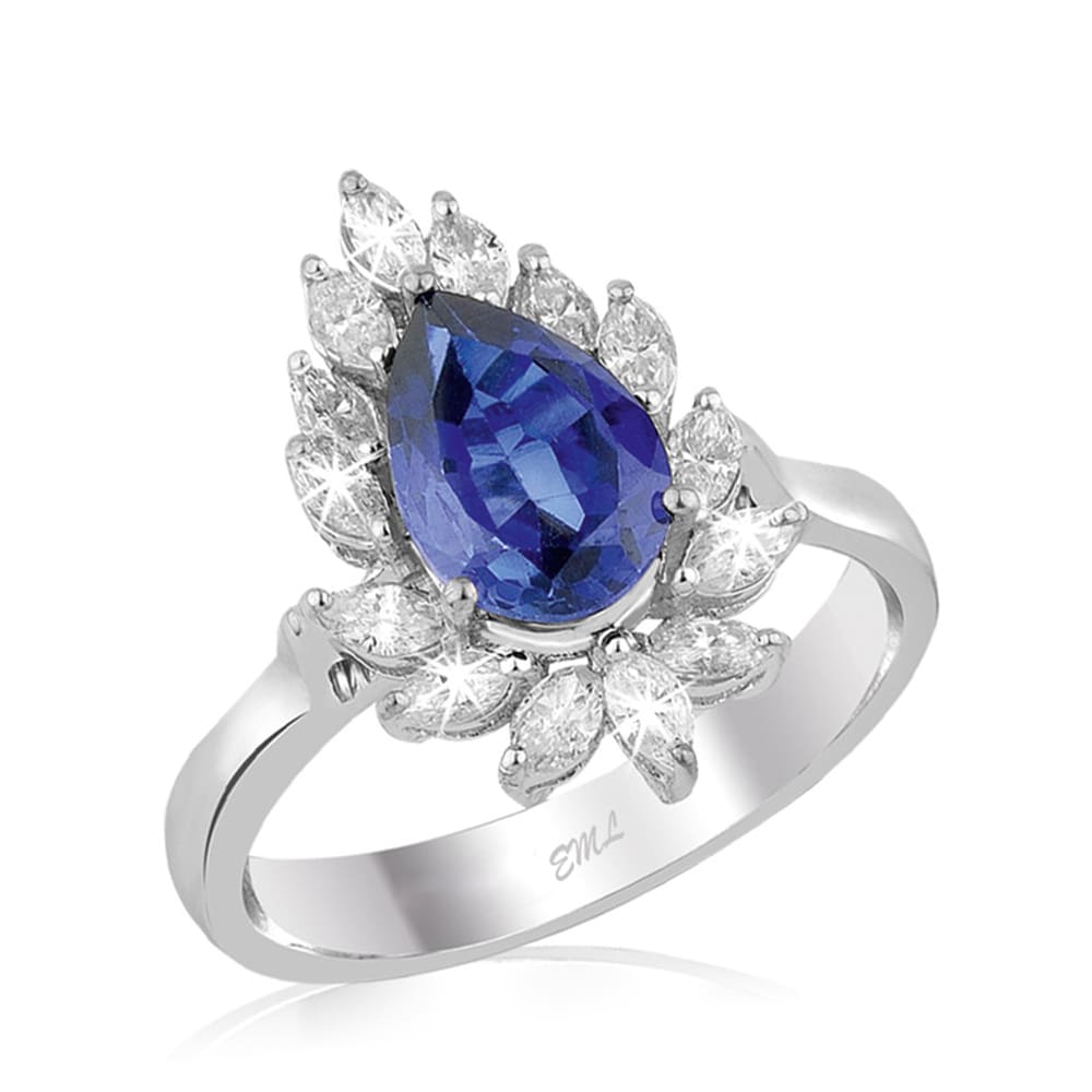 2.68 Karat Pırlanta Safir Yüzük