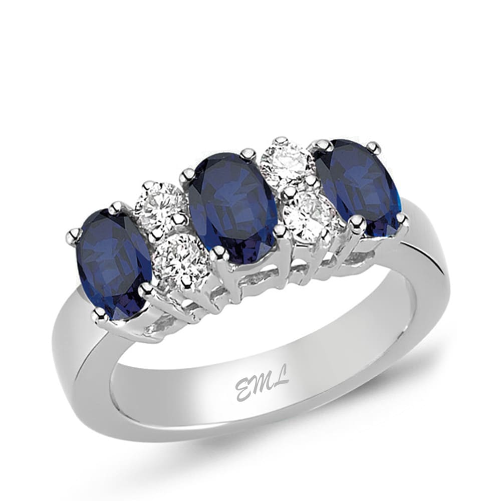 3.08 Karat Pırlanta Safir Yüzük