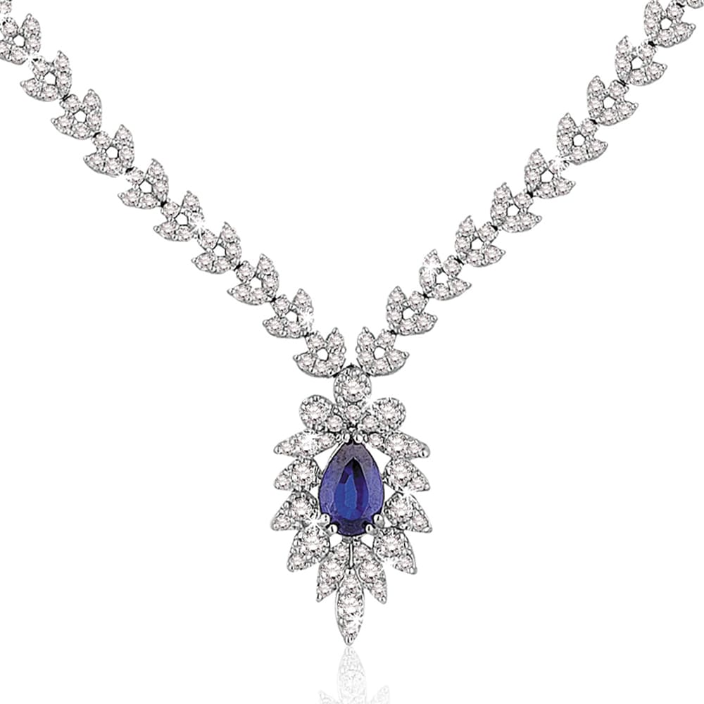 3.10 Karat Pırlanta Safir Gerdanlık
