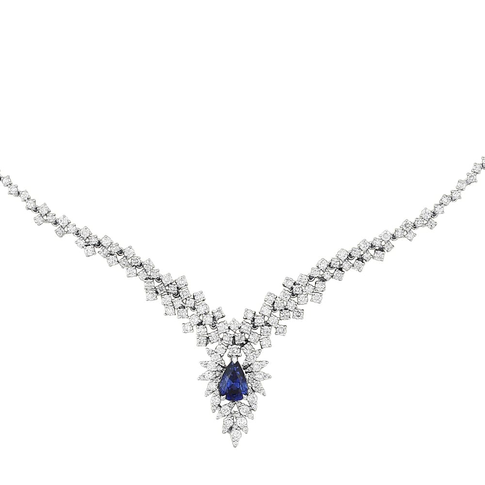 6.00 Karat Pırlanta Safir Gerdanlık