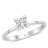 0.30 ct. E Color VS2 HRD Sertifikalı Pırlanta Tektaş Yüzük 1