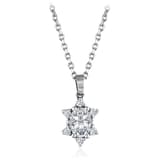 0.80 Karat Pırlanta Beyaz Safir Kolye 1