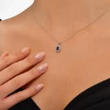 0.84 Karat Pırlanta Safir Kolye 3