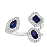 1.10 Karat Pırlanta Safir Yüzük 2