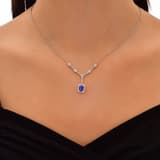 1.21 Karat Pırlanta Safir Kolye 2