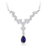 1.23 karat Pırlanta Safir Kolye 1
