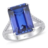 10.75 Karat Pırlanta Safir Yüzük 1