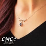 2.21 Karat Pırlanta Safir Kolye 2