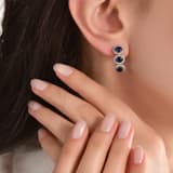 3.80 Karat Pırlanta Safir Küpe 3