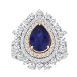 4.80 Karat Pırlanta Safir Yüzük 2