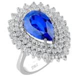 6.80 Karat Pırlanta Safir Yüzük 2