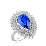 6.80 Karat Pırlanta Safir Yüzük 1