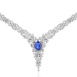 10.20 Karat Pırlanta Safir Gerdanlık