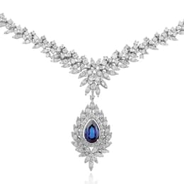 10.20 Karat Pırlanta Safir Gerdanlık