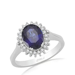 2.80 Karat Pırlanta Safir Yüzük