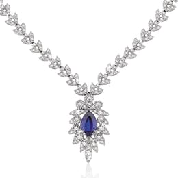 3.10 Karat Pırlanta Safir Gerdanlık