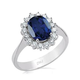 3.34 Karat Pırlanta Safir Yüzük
