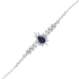 4.10 Karat Pırlanta Safir Bileklik