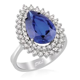 4.25 Karat Pırlanta Safir Yüzük
