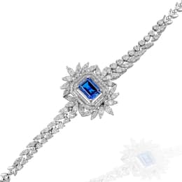 5.02 Karat Pırlanta Safir Bileklik