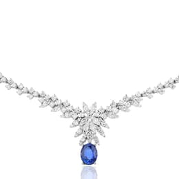 5.85 Karat Pırlanta Safir Gerdanlık