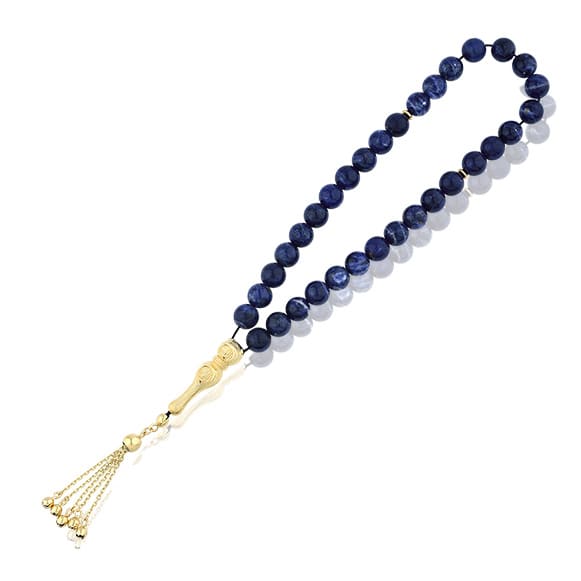 Altın Lapis Tesbih (Has Taşlı)