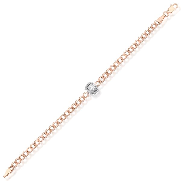 0.25 Karat Pırlanta Baget Bileklik