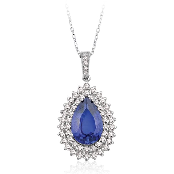 4.23 Karat Pırlanta Safir Kolye
