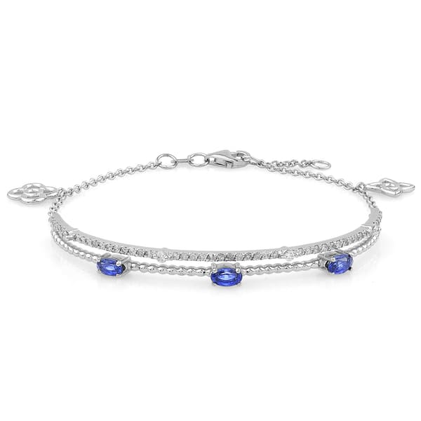 1.12 Karat Pırlanta Safir Bileklik