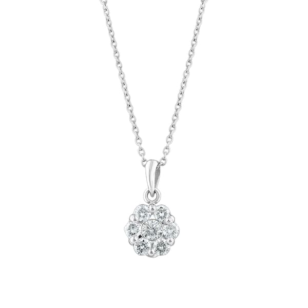 0.39 Karat Pırlanta Coronet Kolye