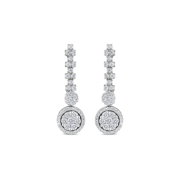 0.63 Karat Pırlanta Fantezi Coronet Küpe