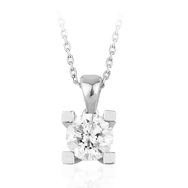 0.80 Karat G Color HRD Sertifikalı Pırlanta Tektaş Kolye