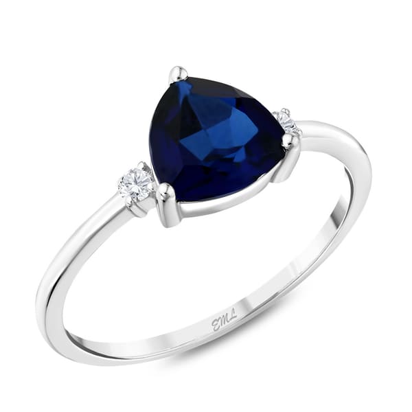 1.16 karat Pırlanta Safir Yüzük