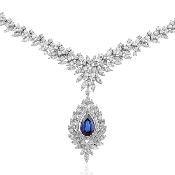 10.20 Karat Pırlanta Safir Gerdanlık