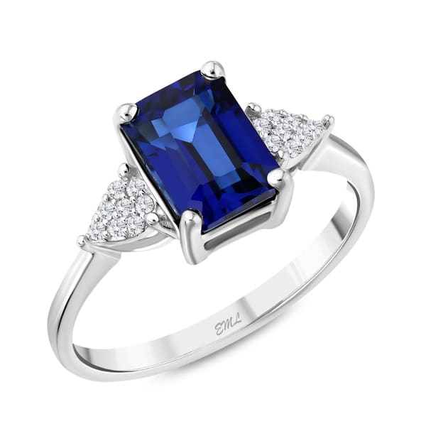 2.16 karat Pırlanta Safir Yüzük