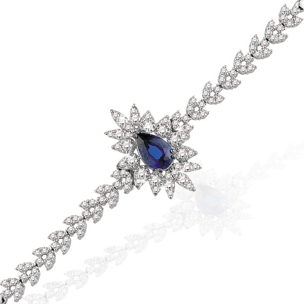 2.20 Karat Pırlanta Safir Bileklik