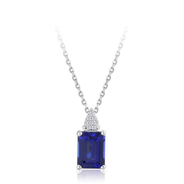 2.33 karat Pırlanta Safir Kolye