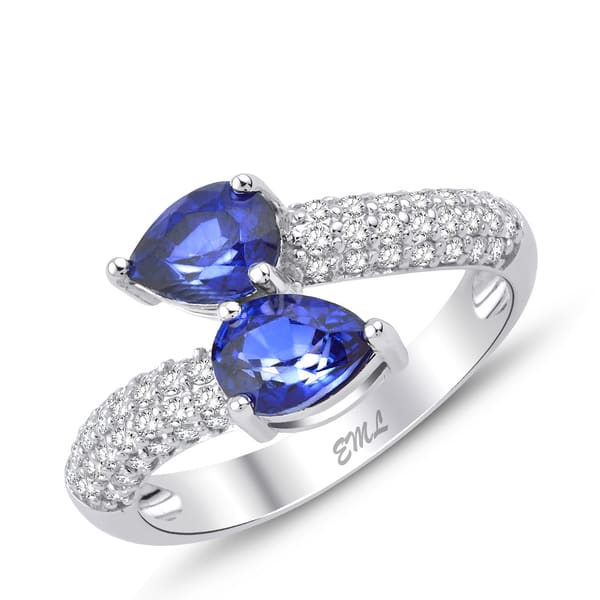 2.37 Karat Pırlanta Safir Yüzük
