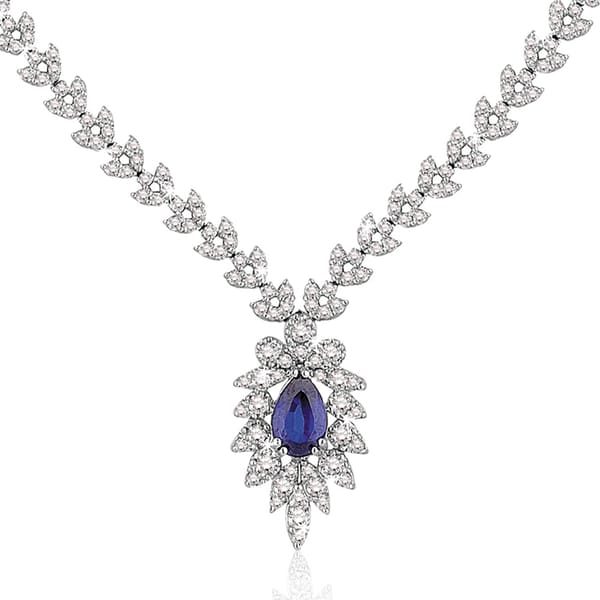 3.10 Karat Pırlanta Safir Gerdanlık