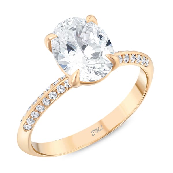 3.43 karat Pırlanta Beyaz Safir Vintage Yüzük