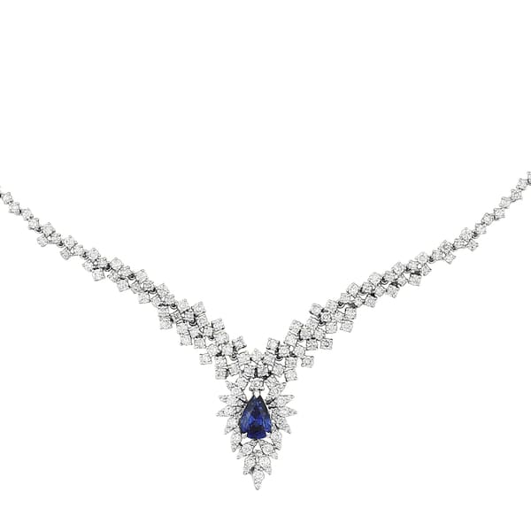 6.00 Karat Pırlanta Safir Gerdanlık